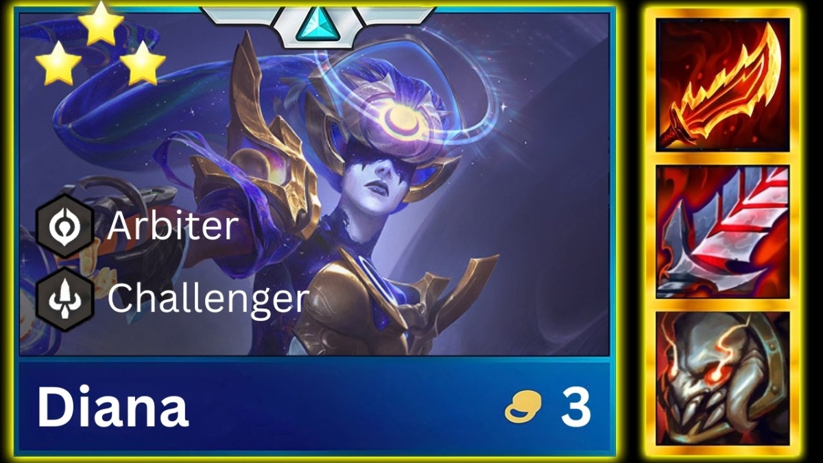ĐTCL mùa 17: Đội hình Diana reroll bất tử cực mạnh 17.3