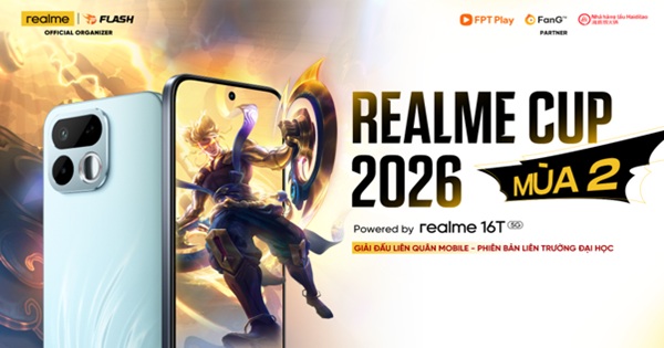 Realme Cup 2026 khép lại đầy bùng nổ: 64 đội tuyển sinh viên tranh tài, BIMBIM lên ngôi vô địch