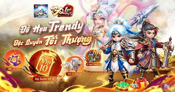 3Q Gọi Tướng Đi – Game chiến thuật “Trendy” khuấy đảo Tam Quốc